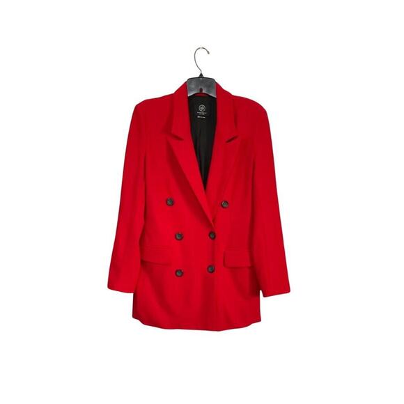 Boom Boom Jeans Jackets & Blazers - Boom Boom Jeans Womens Double Breasted Red Blazer Jacket Size Medium Stretch